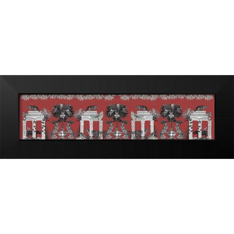 Livoris Feritas Leopard Design, Whole Black Modern Wood Framed Art Print by Fab Funky