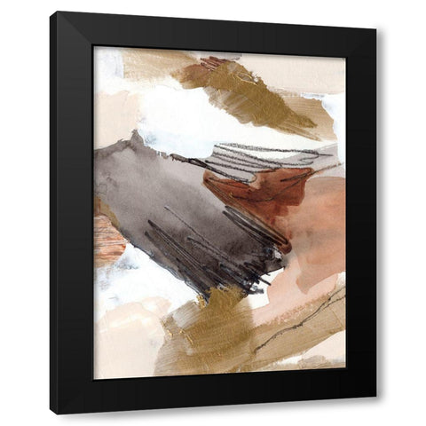 Antique Gold III Black Modern Wood Framed Art Print by Warren, Annie