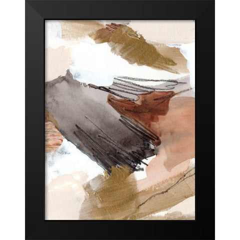 Antique Gold III Black Modern Wood Framed Art Print by Warren, Annie