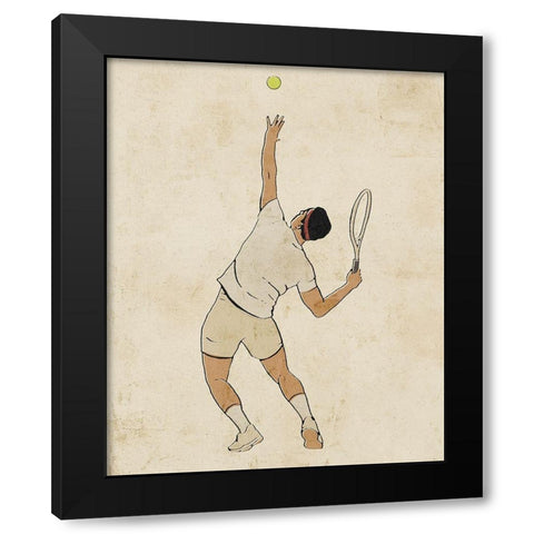 Sportsman I Black Modern Wood Framed Art Print by Barnes, Victoria