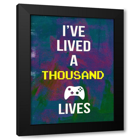 Gamer at Play I Black Modern Wood Framed Art Print by Warren, Annie