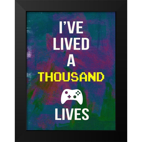 Gamer at Play I Black Modern Wood Framed Art Print by Warren, Annie