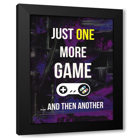 Gamer at Play II Black Modern Wood Framed Art Print by Warren, Annie