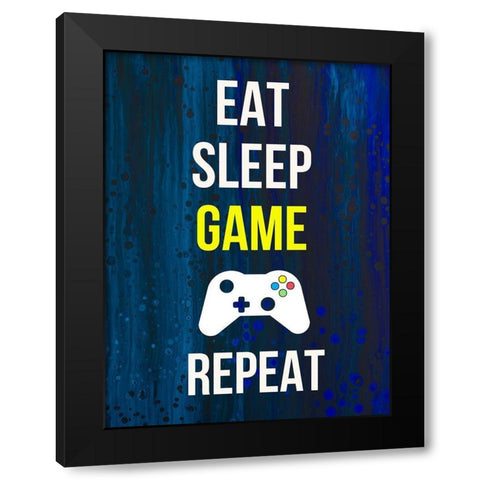 Gamer at Play V Black Modern Wood Framed Art Print by Warren, Annie