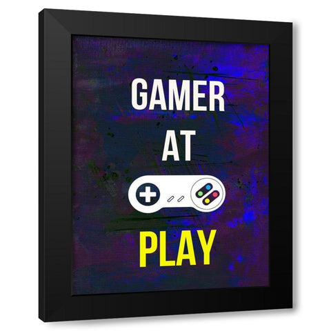Gamer at Play VI Black Modern Wood Framed Art Print by Warren, Annie