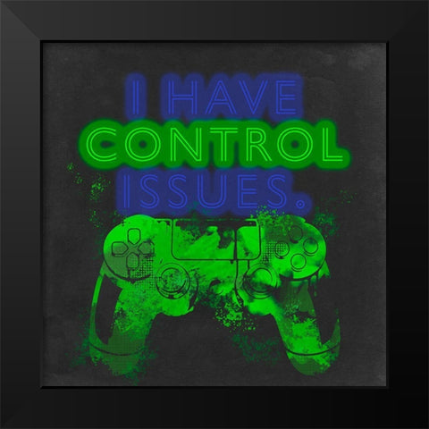 Control Freak II Black Modern Wood Framed Art Print by Parker, Jennifer Paxton