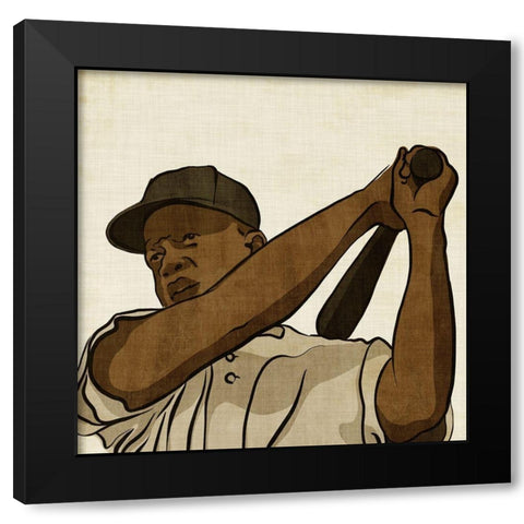 All Star IV Black Modern Wood Framed Art Print by Warren, Annie