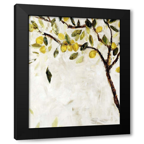 Meyer Lemon Tree Black Modern Wood Framed Art Print by Maas, Jodi
