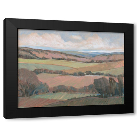 Hilly Countryside II Black Modern Wood Framed Art Print with Double Matting by OToole, Tim
