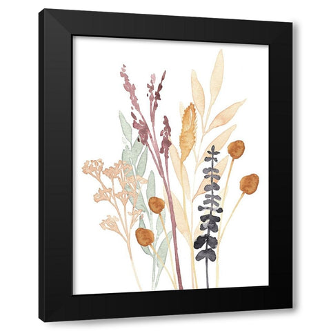 Gathered Bouquet II Black Modern Wood Framed Art Print with Double Matting by Warren, Annie