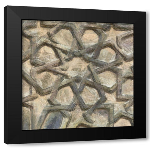 Ornamental Design IV Black Modern Wood Framed Art Print by Saunders, Alonzo