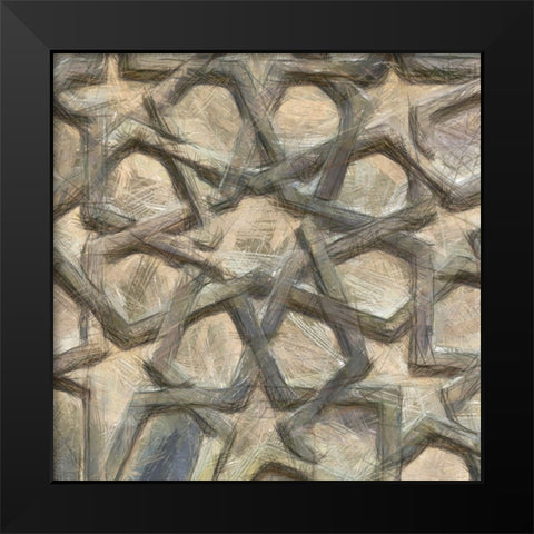 Ornamental Design IV Black Modern Wood Framed Art Print by Saunders, Alonzo