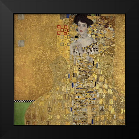 Portrait of Adele Bloch-Bauer I Black Modern Wood Framed Art Print by Klimt, Gustav
