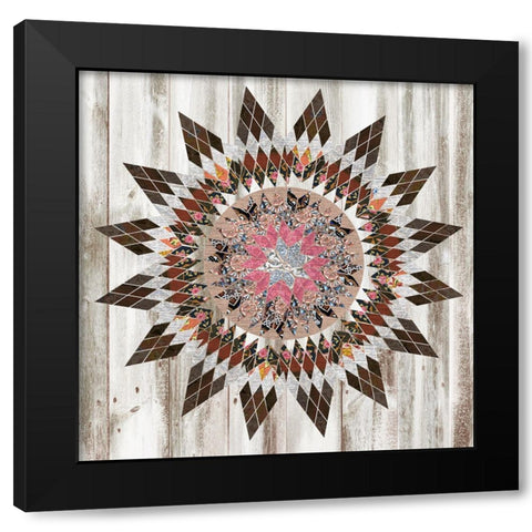 Rustic Quilt II Black Modern Wood Framed Art Print by Wang, Melissa
