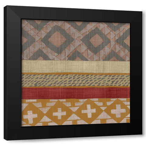 Bright Loom I Black Modern Wood Framed Art Print by Zarris, Chariklia