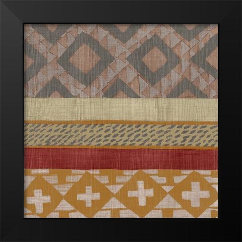 Bright Loom I Black Modern Wood Framed Art Print by Zarris, Chariklia