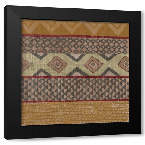 Bright Loom II Black Modern Wood Framed Art Print with Double Matting by Zarris, Chariklia