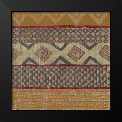 Bright Loom II Black Modern Wood Framed Art Print by Zarris, Chariklia