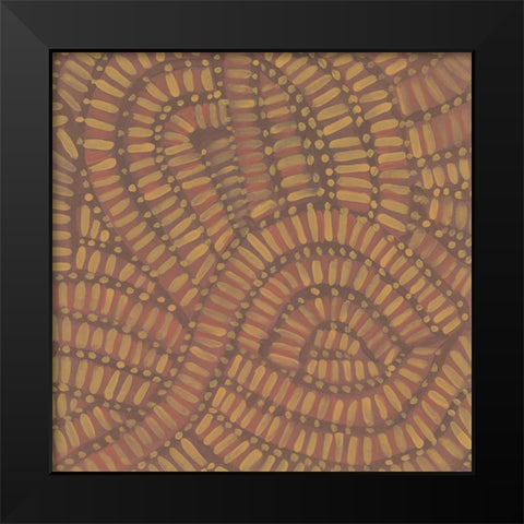 Woven Undulation I Black Modern Wood Framed Art Print by Wang, Melissa
