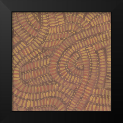 Woven Undulation II Black Modern Wood Framed Art Print by Wang, Melissa