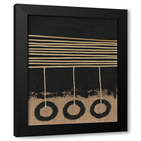 Pendulums I Black Modern Wood Framed Art Print with Double Matting by Saunders, Alonzo