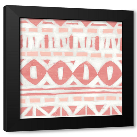 Blush Loom I Black Modern Wood Framed Art Print with Double Matting by Vess, June Erica