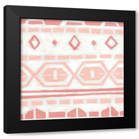 Blush Loom II Black Modern Wood Framed Art Print with Double Matting by Vess, June Erica