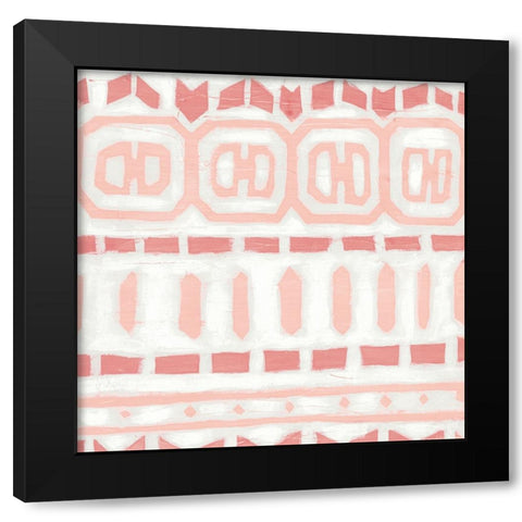 Blush Loom III Black Modern Wood Framed Art Print with Double Matting by Vess, June Erica