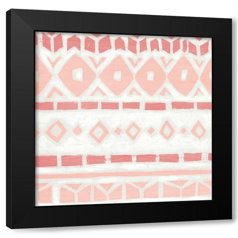 Blush Loom IV Black Modern Wood Framed Art Print with Double Matting by Vess, June Erica