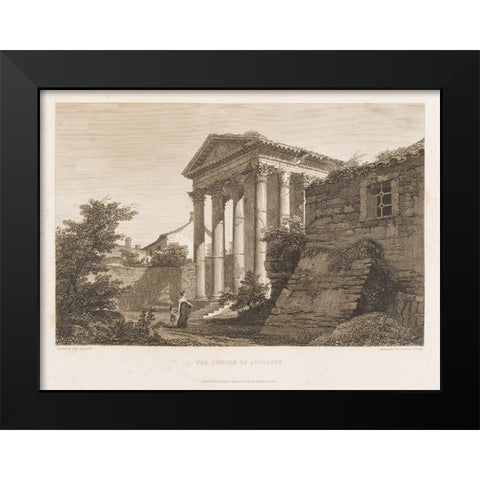 CWFs Antiquities of Pola, Ruins II Black Modern Wood Framed Art Print by Unknown