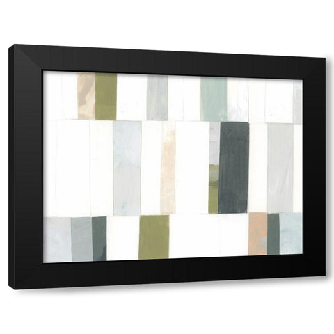 Litmus Collage I Black Modern Wood Framed Art Print with Double Matting by Vess, June Erica