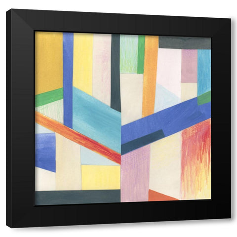 Prism Slice II Black Modern Wood Framed Art Print with Double Matting by Vess, June Erica