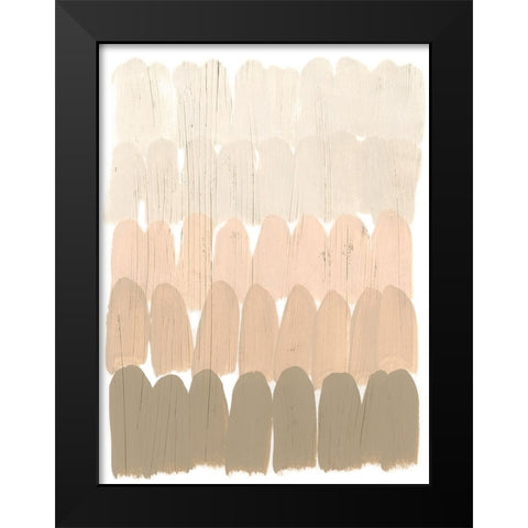 Earth Tone Swatch I Black Modern Wood Framed Art Print by Vess, June Erica