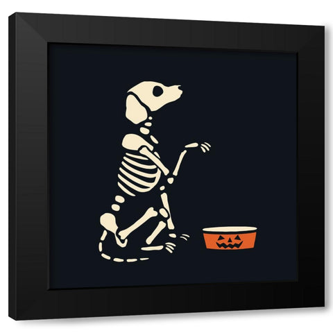 Skelepet I Black Modern Wood Framed Art Print with Double Matting by Barnes, Victoria