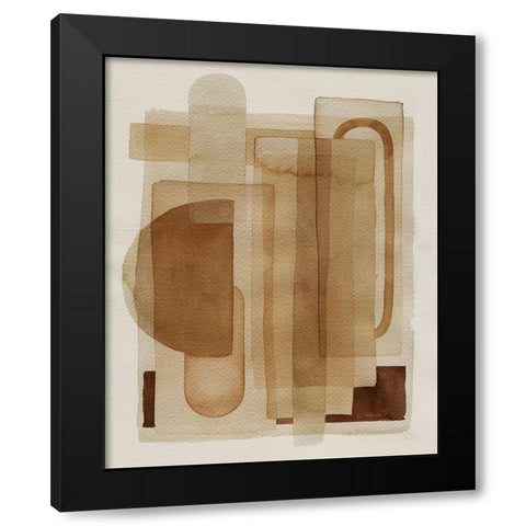 Quilt of Arches I Black Modern Wood Framed Art Print by Popp, Grace