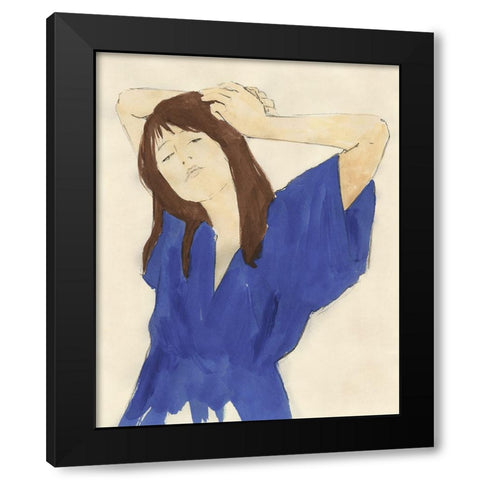 Fashion Maven I Black Modern Wood Framed Art Print with Double Matting by Barnes, Victoria
