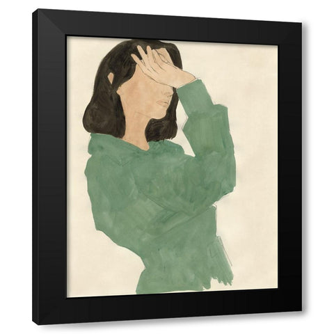 Fashion Maven II Black Modern Wood Framed Art Print by Barnes, Victoria