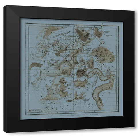 Zodiac II Black Modern Wood Framed Art Print by Evans, W.G.