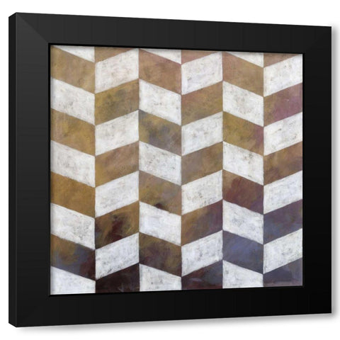 Royal Pattern IV Black Modern Wood Framed Art Print with Double Matting by Meagher, Megan