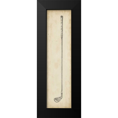 Vintage Golf Clubs II Black Modern Wood Framed Art Print by Harper, Ethan