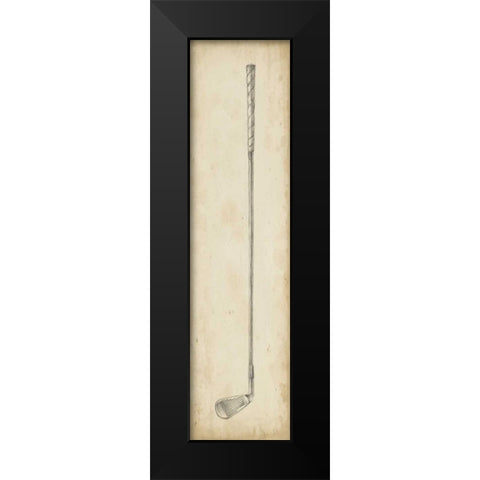 Vintage Golf Clubs III Black Modern Wood Framed Art Print by Harper, Ethan