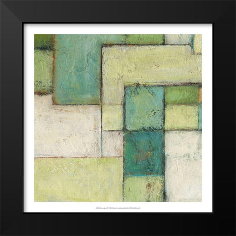 Green Space IV Black Modern Wood Framed Art Print by Crawford, Beverly
