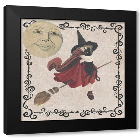 Vintage Halloween Collection G Black Modern Wood Framed Art Print by Popp, Grace