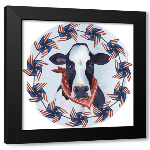 American Herd Collection C Black Modern Wood Framed Art Print with Double Matting by Popp, Grace