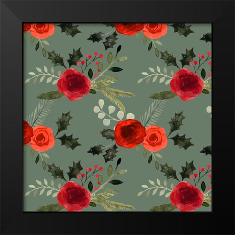 Snow Globe Village Collection G Black Modern Wood Framed Art Print by Barnes, Victoria