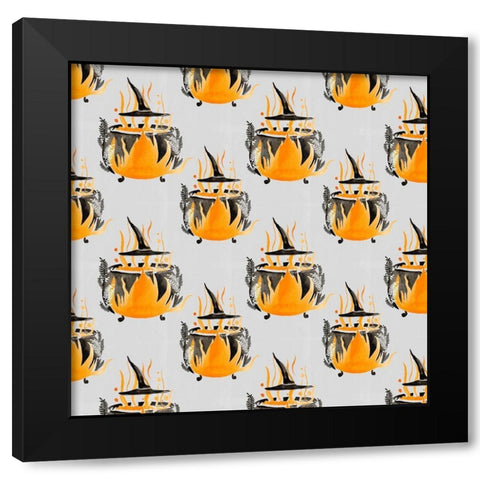 Witchy Mischief Collection H Black Modern Wood Framed Art Print with Double Matting by Parker, Jennifer Paxton