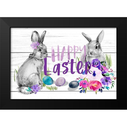 Bright Easter Bouquet Collection A Black Modern Wood Framed Art Print by Parker, Jennifer Paxton