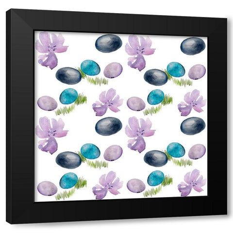 Bright Easter Bouquet Collection H Black Modern Wood Framed Art Print with Double Matting by Parker, Jennifer Paxton