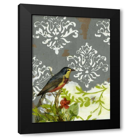 Victorian Whimsy I Black Modern Wood Framed Art Print with Double Matting by Goldberger, Jennifer