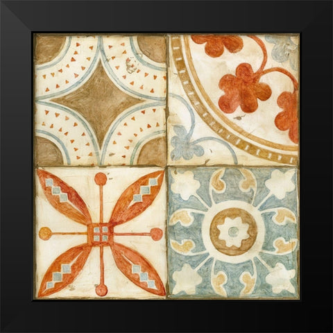 Palace Tiles II Black Modern Wood Framed Art Print by Meagher, Megan